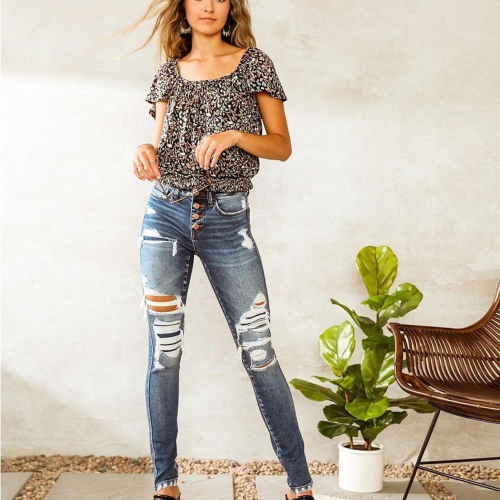 Flying Monkey Mid-Rise Skinny Stretch Jean - 31
